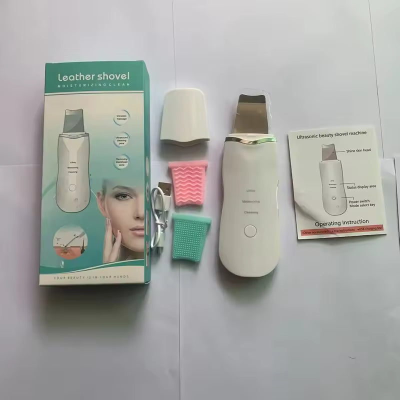 Appareil de Soin du Visage à Ultrasons 3-en-1 – Nettoyage, Hydratation & Raffermissement